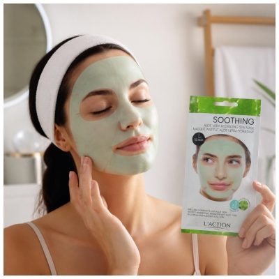 L'Action Paris Masque Tissu Hydratant Aloe Vera-l'Action