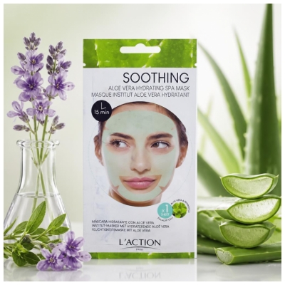 L'Action Paris Masque Tissu Hydratant Aloe Vera-l'Action