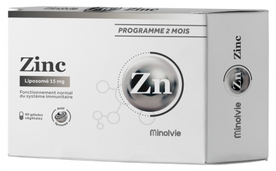 Minolvie Zinc Liposomée 15 mg 60 Gélules Végétales