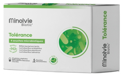 Minolvie Biotic' Tolérance 30 Gélules Végétales