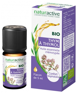 Naturactive Huile Essentielle Thym à Thymol Bio 5 ml