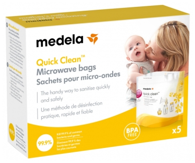 Medela Quick Clean Sachets Pour Micro-Ondes (5 Sachets)