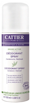 Cattier Brume Active - Cardamome - Patchouli - 100 ml