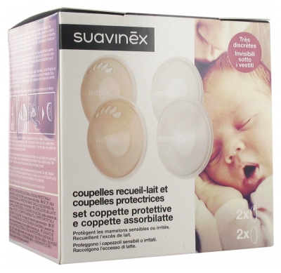 Coupelles Recueil-Lait et Coupelles Protectrices - Lot de 6 Pièces