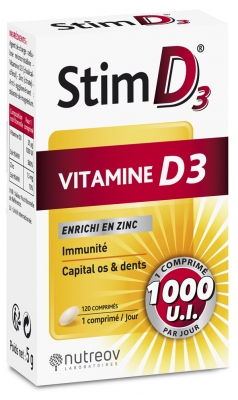 Nutreov Stim D3 Vitamine D3 120 Comprimés