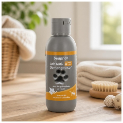 Beaphar Lait Anti-Démangeaisons
Extraits de Calendula - 125 ml
