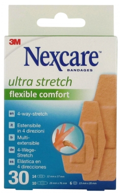 Pansements 3M Nexcare Tissu Élastique Extra Confort 25 unités