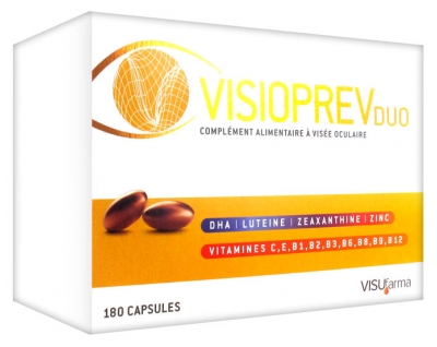 Visufarma Visioprev® Duo 3 Mois (Étui 180 Capsules)