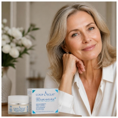 Coup d'Éclat Crème Velours Anti-Âge + 50 ml