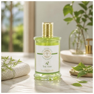 Claude Galien Eau de Cologne ,vaporisateur de 100 ml Flacon Verre Parfum Thé Vert