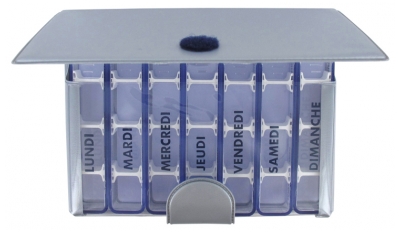 Magnien Pilulier Semainier Classique Essentiel - Couleur : Gris