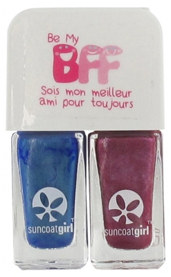 Suncoatgirl BFF Duo Vernis à Ongles 2 x 5 ml - Couleur : Hunnies Bleu + Violet