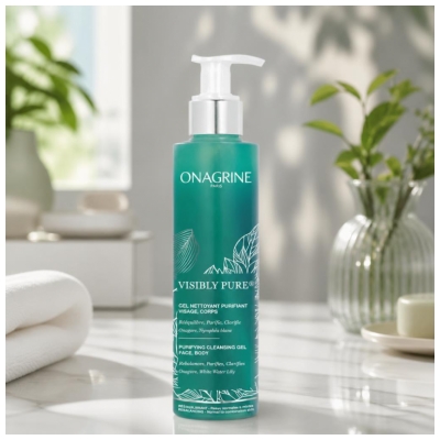 Onagrine Visibly Pure Gel Nettoyant Purifiant Visage & Corps 200 ml