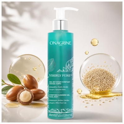 Onagrine Visibly Pure Gel Nettoyant Purifiant Visage & Corps 200 ml