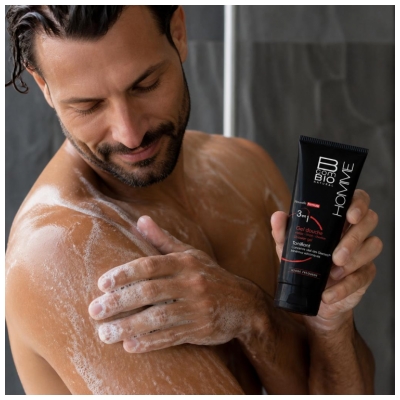 Bcombio Homme Gel Douche 3 en 1 Tonifiant Tube 200 ml