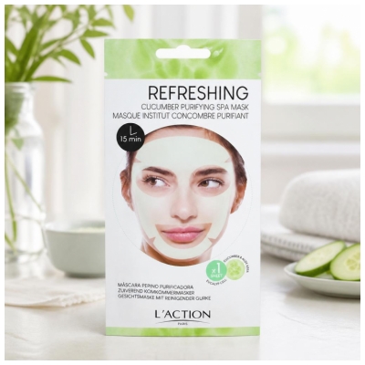 L'Action Paris Masque Tissu Purifiant Concombre-l'Action