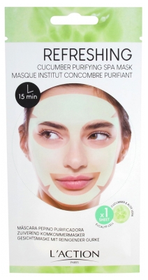 L'Action Paris Masque Tissu Purifiant Concombre-l'Action
