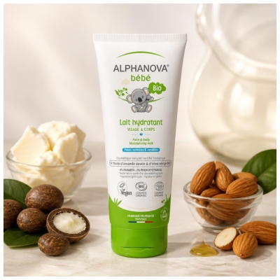 Alphanova Bébé Lait Hydratant Bio Visage & Corps Bébé ®