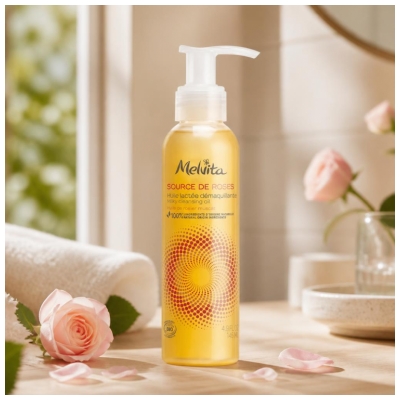 Melvita Source de Roses Huile Démaquillante Bio 145 ml