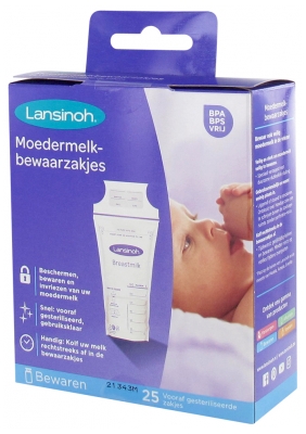 Lansinoh Sachets de Conservation du Lait Maternel 25 Pc