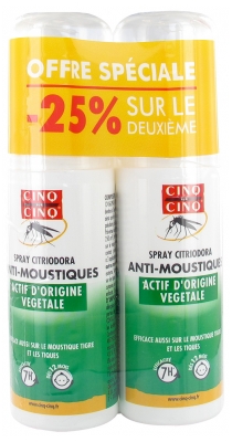 Cinq Sur Cinq 5/5 Citriodora Spray 100 ml X2