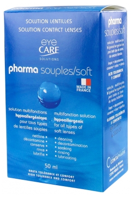 Eye Care Pharma Kit d'Entretien pour Lentilles Souples 50 ml