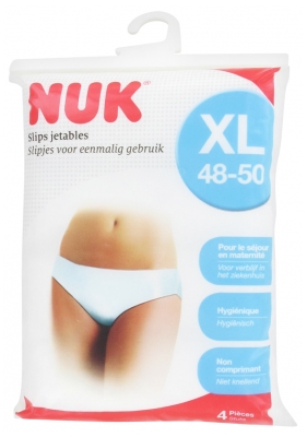 Nuk 4 Slips Jetables Taille Xl - Taille : XL (48-50)