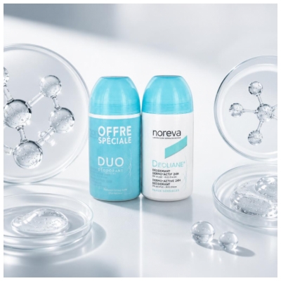 Noreva Duo Deolianeéodorant Roll-On Dermo-Actif 24H 2 X 50 ml