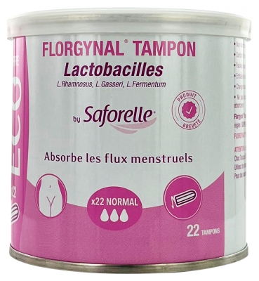 Saforelle Florgynal® Tampon - Boîte de 22 Tampons Eco Normal