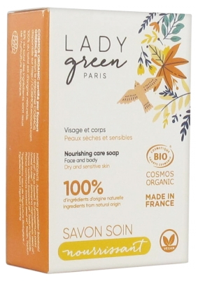 Lady Green Savon Saponifié à Froid Soin Surgras Nourissant Visage & Corps
