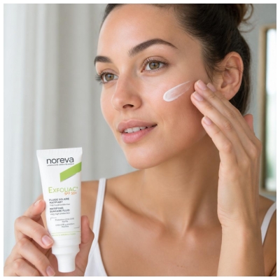Noreva Exfoliac Fluide Solaire Matifiant 40 ml