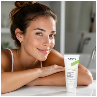 Noreva Exfoliac Fluide Solaire Matifiant 40 ml