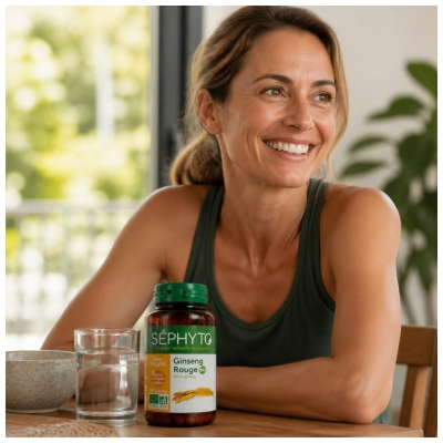 Séphyto Ginseng Rouge Bio 200 Gélules