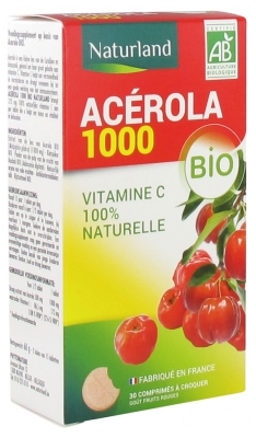 Alternative du produit : Nutrivie Acérola Bio 1000 60 Comprimés à Croquer