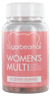Complément Alimentaire Beauté - Gélules multivitaminées pour Femmes - 60 Gommes - Sans Sucre