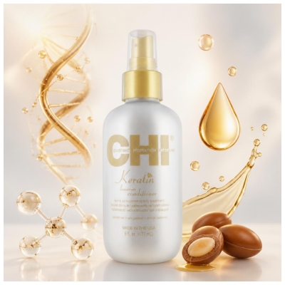 Spray Conditionneur sans Rinçage à la Kératine CHI 177 ml