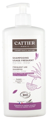 Cattier Shampooing Usage Fréquent Sans Sulfates – 500 ml