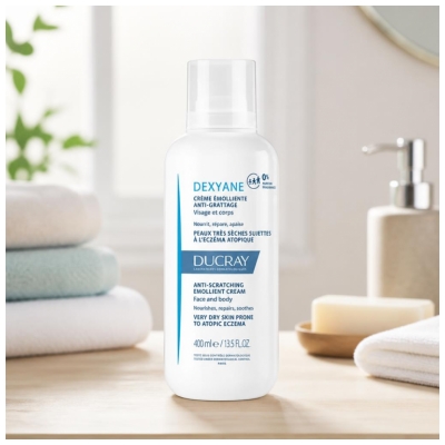 Ducray Dexyane Crème Émolliente Anti-Grattage Peaux Trèsèches et à Tendance Atopique 400 ml