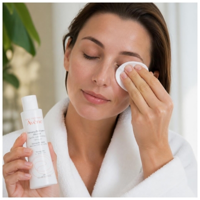 Avène Eau Thermale - Les Essentiels - Démaquillant Yeux Douceur - Yeux Sensibles et Porteurs de Lentilles 125 ml