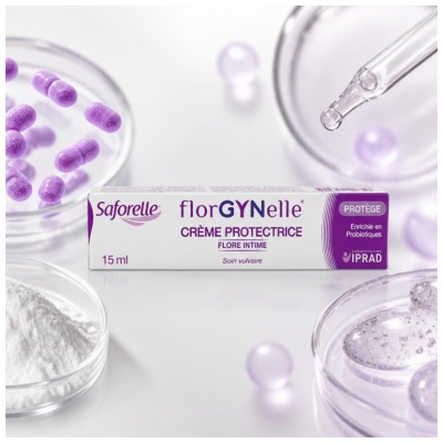 Saforelle Florgynelle Crème Protectrice Probiotique Flore Intime 15 ml