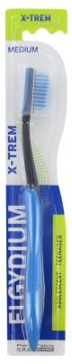 Pierre Fabre Oral Care Elgydium Brosse à Dents Xtrem Fluo Médium 13/18 Ans - Couleur : Bleu