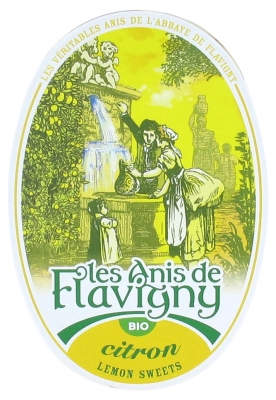 Les Anis de Flavigny Boîte Ovale 50 g Citron Bio