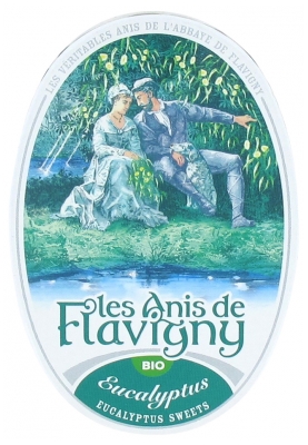 Les Anis de Flavigny Boîte Ovale 50 g Eucalyptus Bio