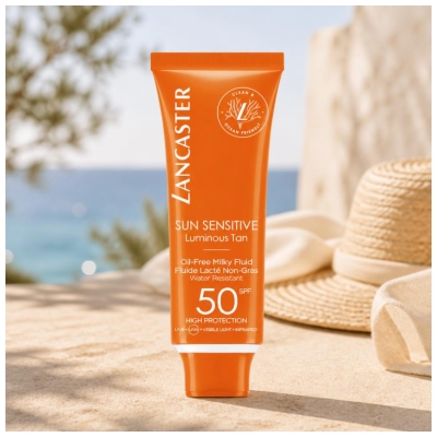 Lancaster Sun Sensitive Luminous Tan Fluide Visage Spf50 50 ml