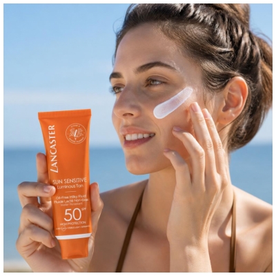 Lancaster Sun Sensitive Luminous Tan Fluide Visage Spf50 50 ml