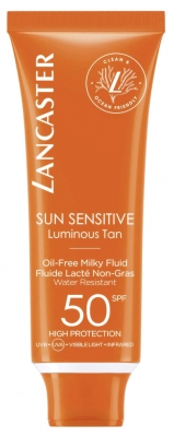 Lancaster Sun Sensitive Luminous Tan Fluide Visage Spf50 50 ml