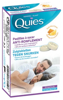 Quies Pastilles à Sucer Agrume - Boite de 12 Unités - Goût : Miel Citron