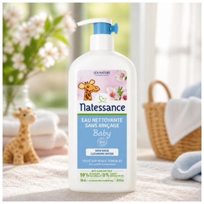 Natessance Bébé Bio Eau Nettoyante Sans Rinçage