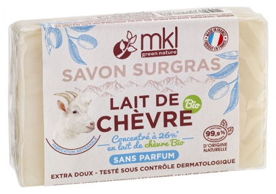 Mkl Green Nature Savon au Lait de Chèvre Bio 100 g Neutre