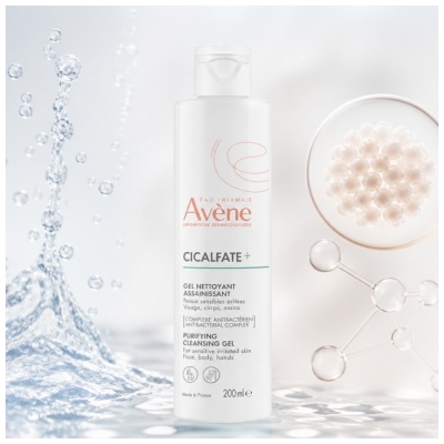 Avène Cicalfate Eau Thermale - - Gel Nettoyant Assainissant Visage Corps Mains 200 ml